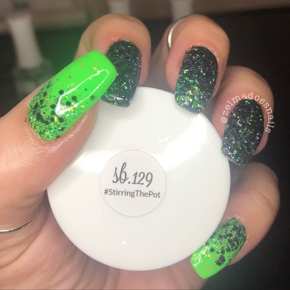 Sparkle & Co. Neon Green Pick Your Poison Nail Dip Acrylic Powder Nwt - Picture 6 of 10